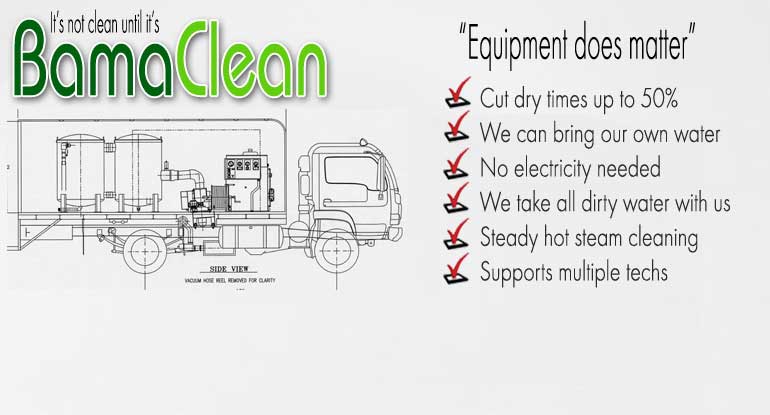 <div class='alignleft'><h3>What's The Big Deal?</h3><span class='desc'>Pressure, Heat & Lots of Vacuum</span></div><p>With 2-4 times the power of the average van-mounted system, our units can tackle even the most demanding cleaning needs. Higher solution temps, increased water volume and massive extraction power = super results.</p>