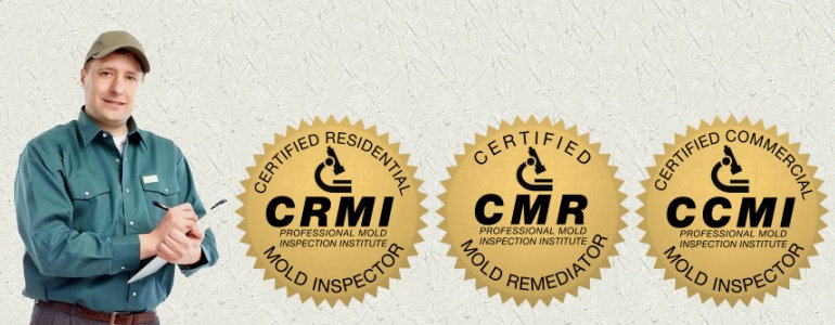 Trusted & Certified: technician with three certification badges